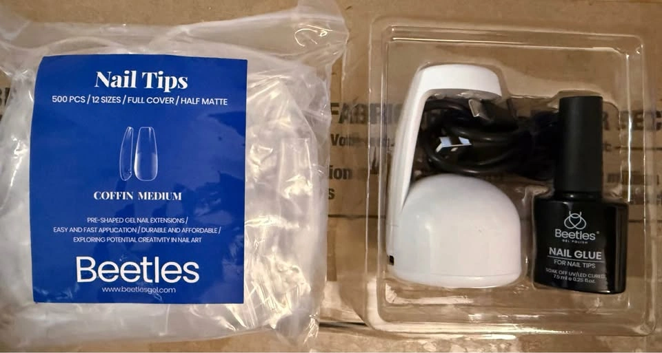 Beetles brand nail tips and glue kit - photo 2