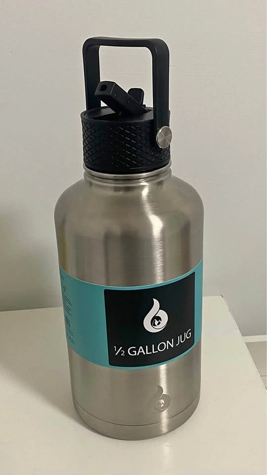BJPKPK Half Gallon Insulated Water Bottle 64 oz