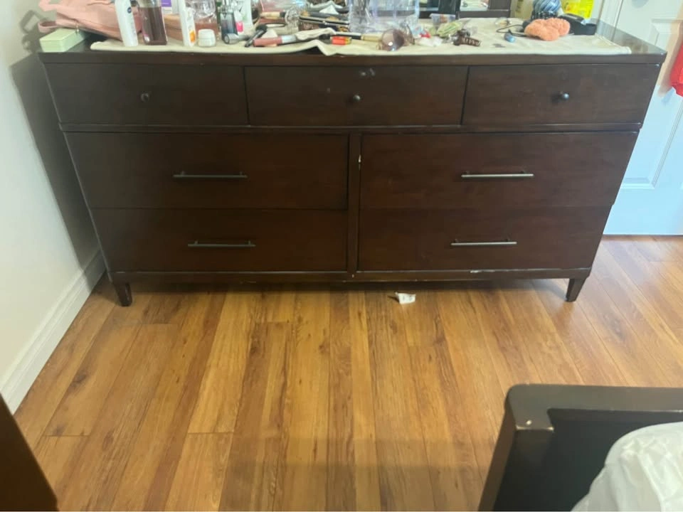 Dresser And Mirror - Dark Brown - photo 2