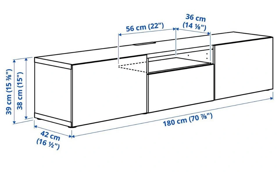 IKEA TV unit 180x42x38 cm - photo 3