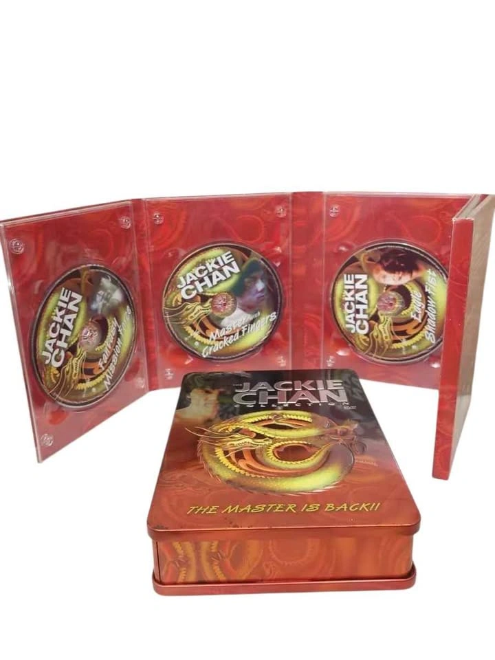 Jackie Chan Collection 5-DVD Set Metal Tin Box - photo 2