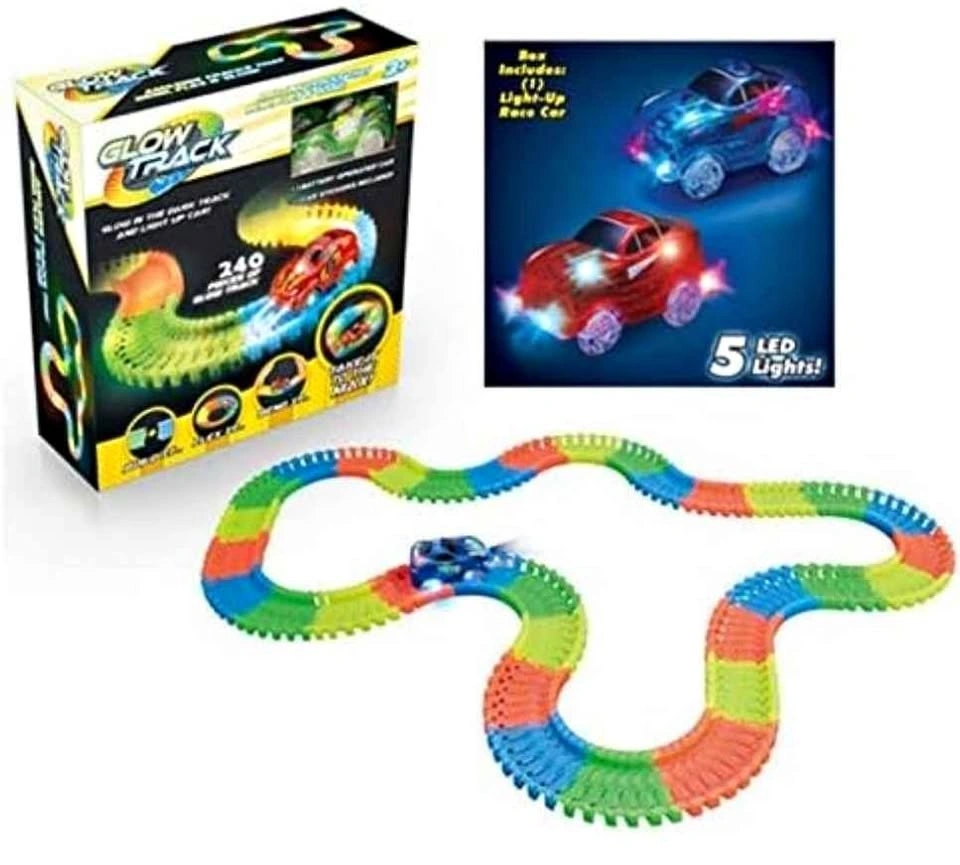Glow Track 240-Piece Light Up Race Track Set