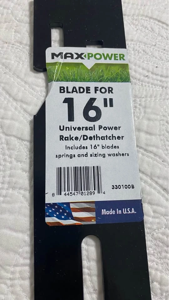 MAX-POWER 16-inch Universal Dethatcher/Rake Blade - photo 3
