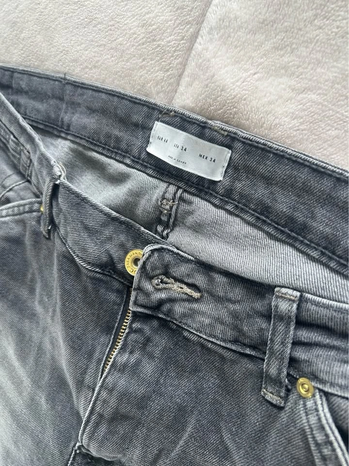Zara Man Distressed Dark Grey Jeans Size 34 - photo 3