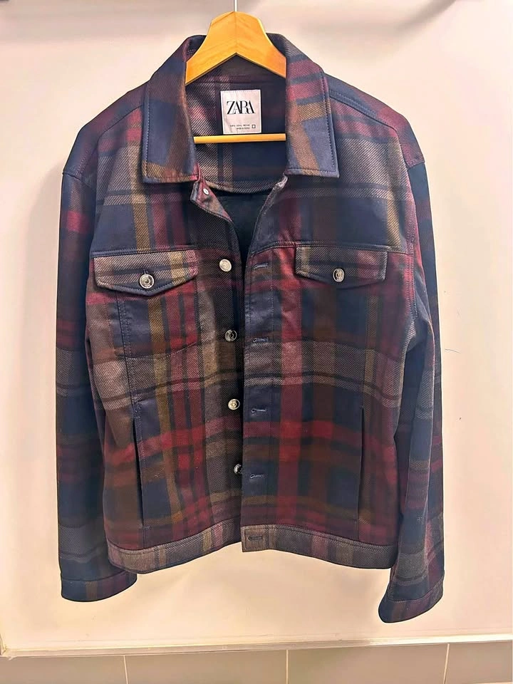 Zara Multicolour Plaid Jacket (Size L / US 42)