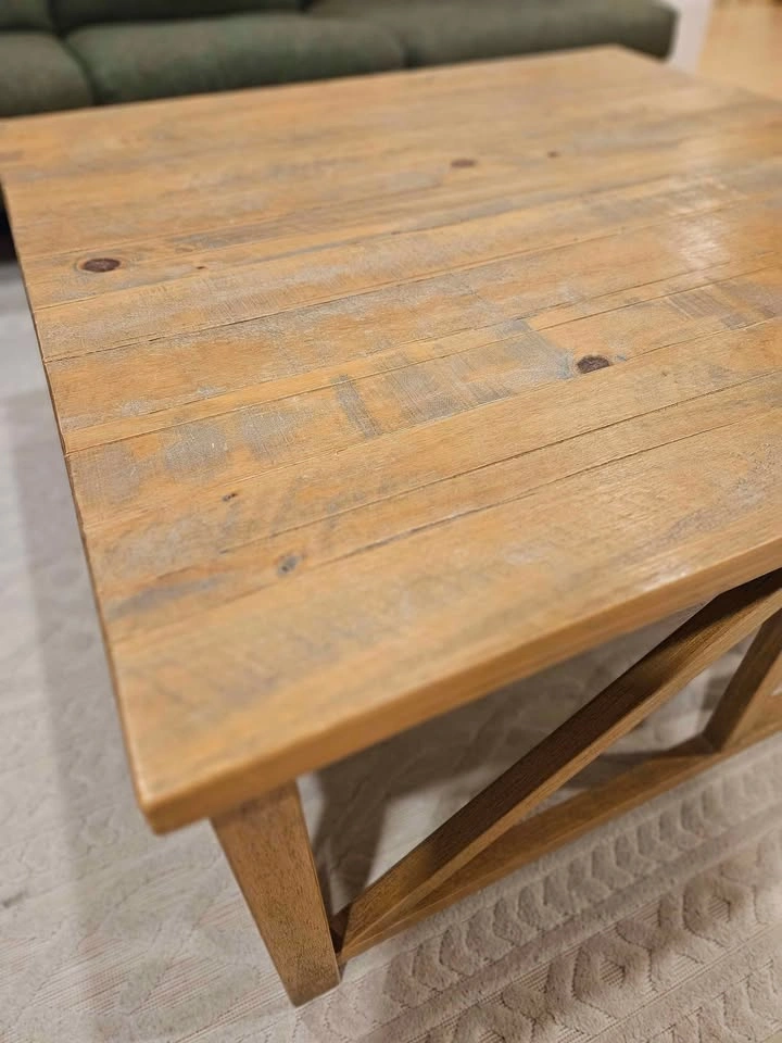 Rustic Farmhouse Pine Coffee Table - photo 3