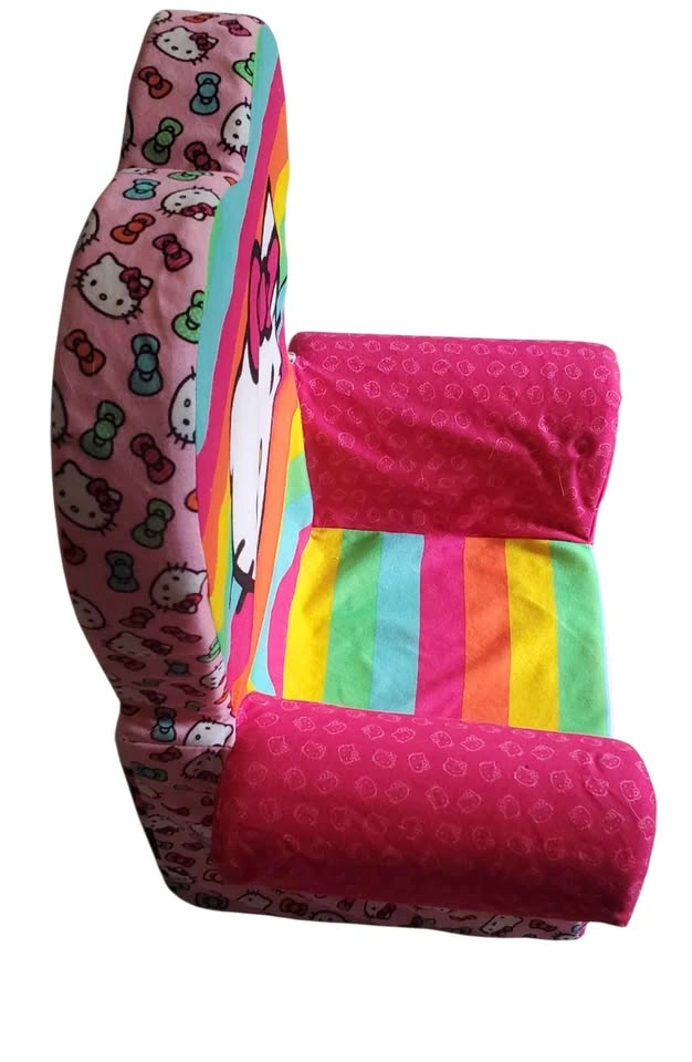 Hello Kitty Rainbow Kids Chair – Heart-Back Armchair - photo 2