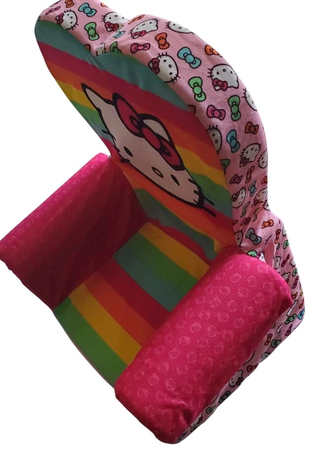 Hello Kitty Rainbow Kids Chair – Heart-Back Armchair - photo 5