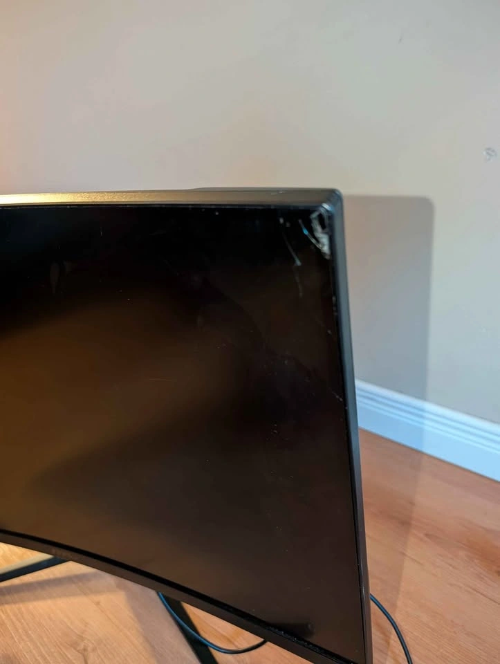 MSI 27" Curved Gaming Monitor & Stand (As-is/Parts) - photo 4
