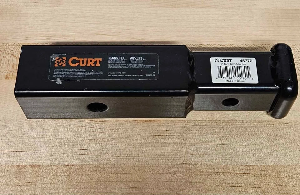 CURT 2" to 1-1/4" Receiver Adapter for Trailer Hitch - photo 3