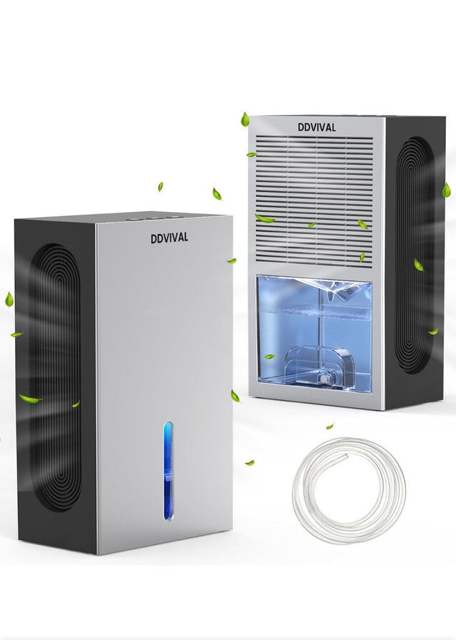 DDVIVAL Household Dehumidifier with 2.4L Water Tank