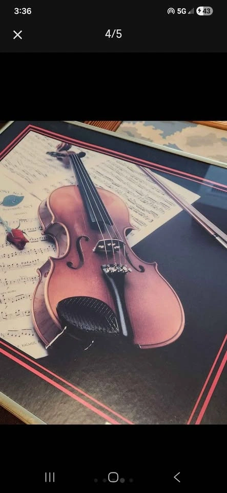 1980s Romantic Music Art Prints - Set of 2 Framed - photo 4