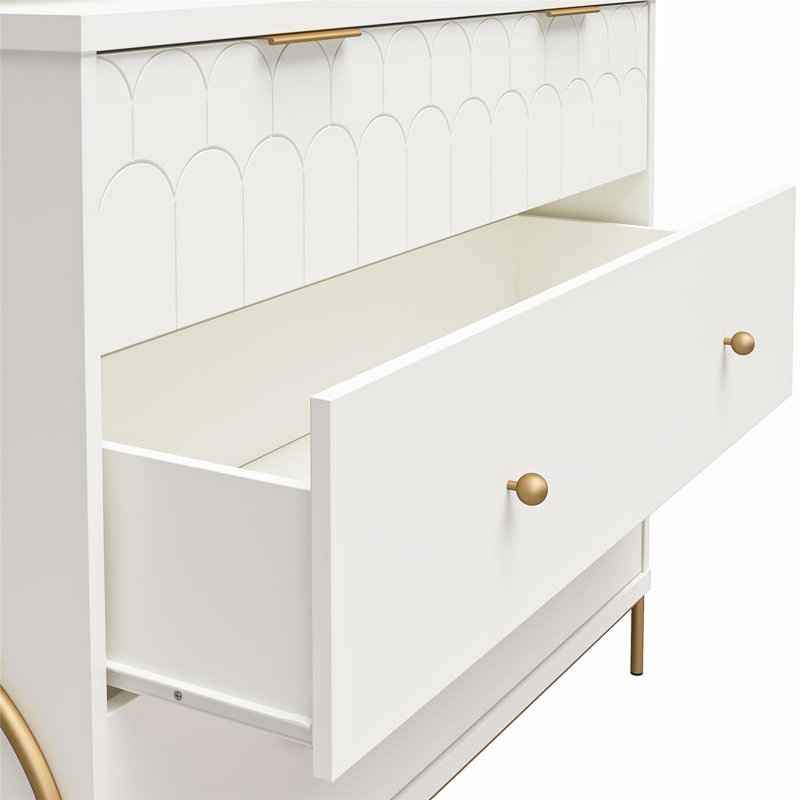 CosmoLiving Anastasia 4 Drawer Dresser - White - photo 5
