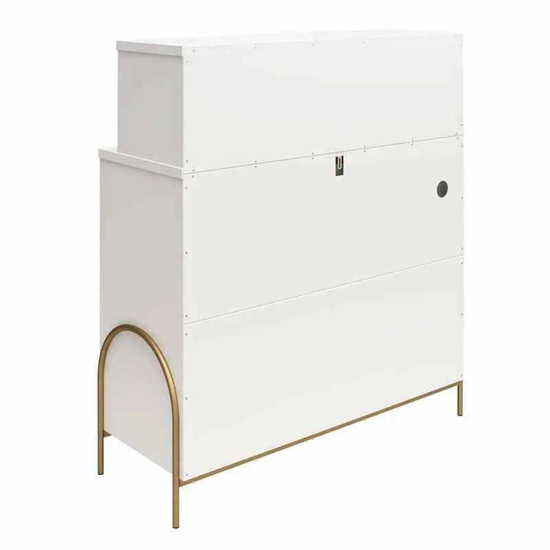 CosmoLiving Anastasia 4 Drawer Dresser - White image indicator(9)