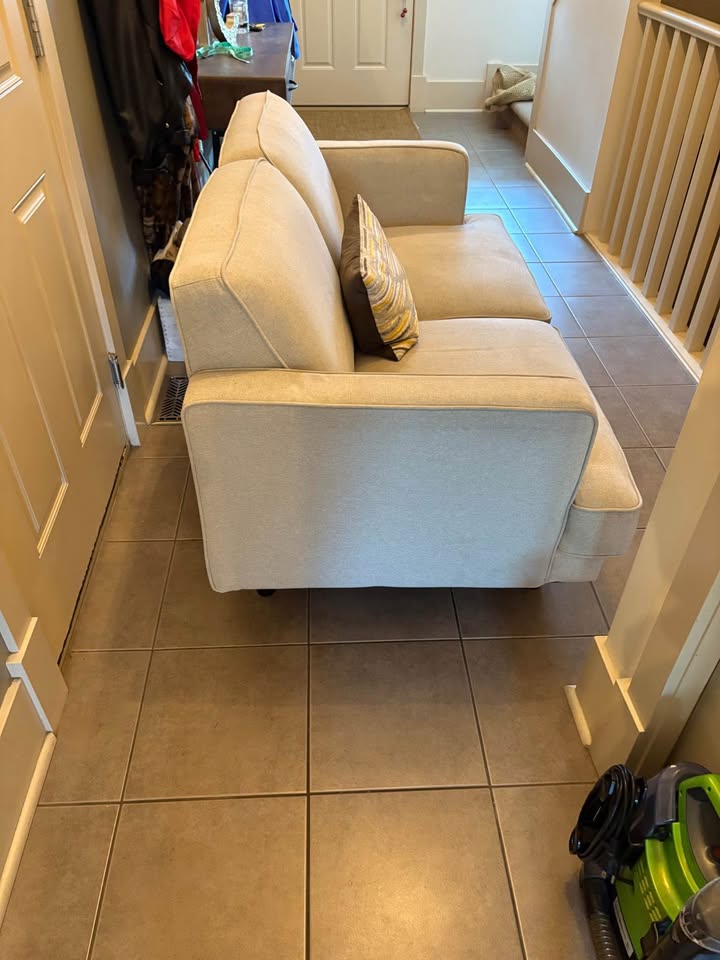 Light grey love seat - photo 2