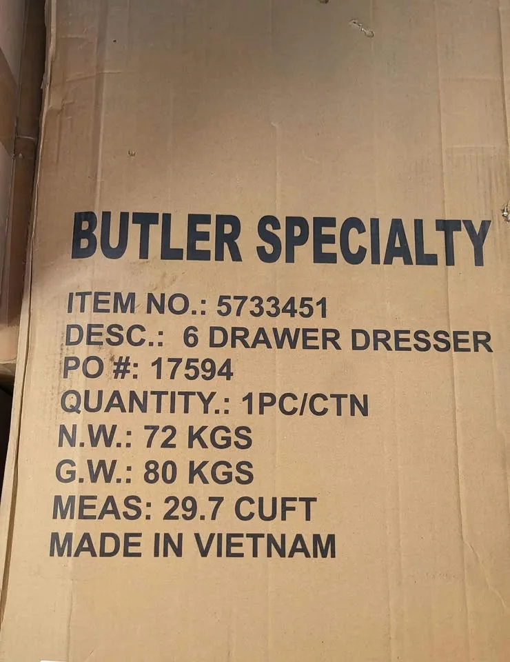 Butler Specialty Nora 6-Drawer Dresser image indicator(8)