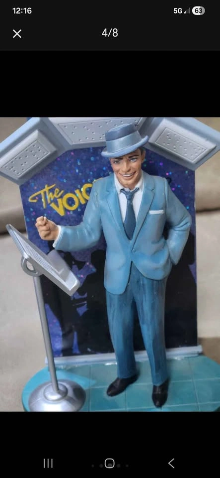Set of 6 Vintage Frank Sinatra Musical Christmas Ornaments - photo 4