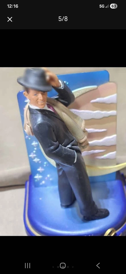 Set of 6 Vintage Frank Sinatra Musical Christmas Ornaments - photo 5