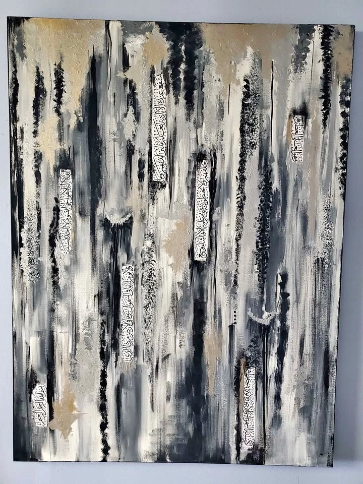 Large Abstract Canvas Wall Art (36” x 48”)
