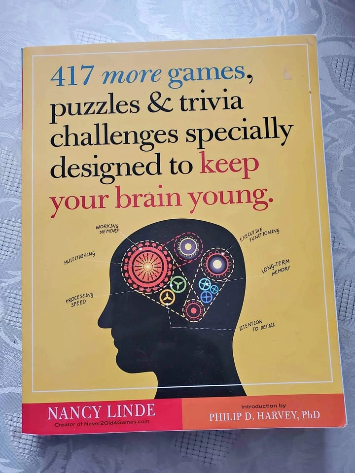 Brain Games, Puzzles & Trivia Book