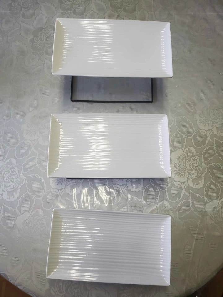 White Serving Platters & cake stands for rent - photo 3
