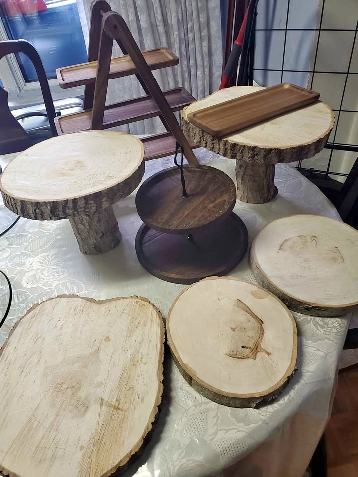 Rustic Wood Display Set for Rent