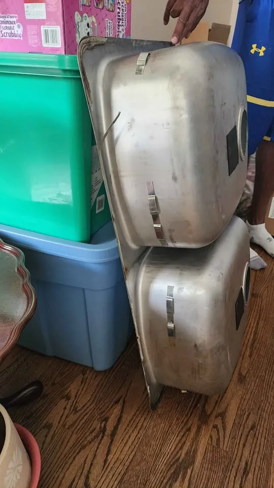 Stainless steel double sink image indicator(2)