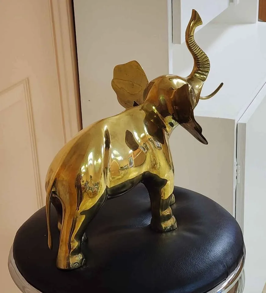 Vintage Brass elephant image indicator(3)