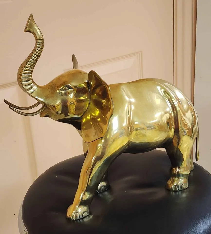 Vintage Brass elephant image indicator(5)