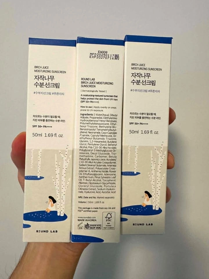 ROUND LAB - Birch Juice Moisturizing Sunscreen (50mL)