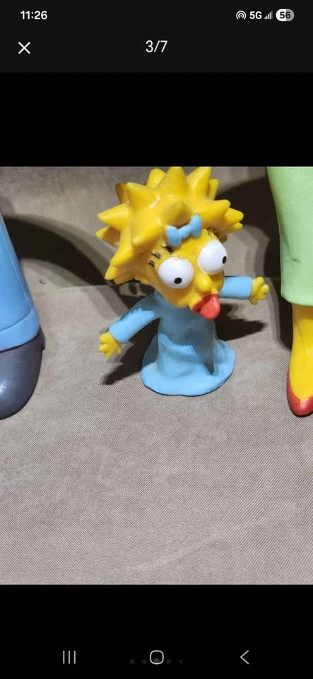 Vintage 1990 The Simpsons Bendable Rubber Figures Set of 5 - photo 4