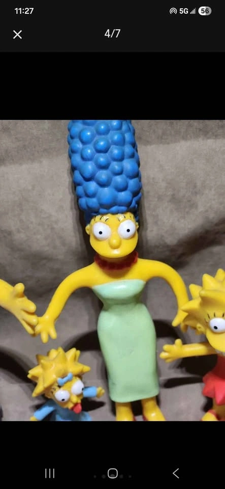Vintage 1990 The Simpsons Bendable Rubber Figures Set of 5 - photo 5