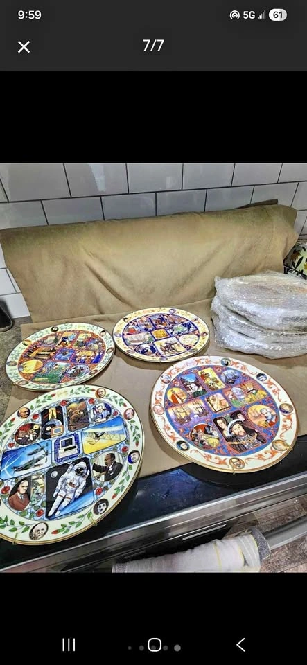 Rare Complete 10-Plate Set: Royal Doulton "The Millennium Collec