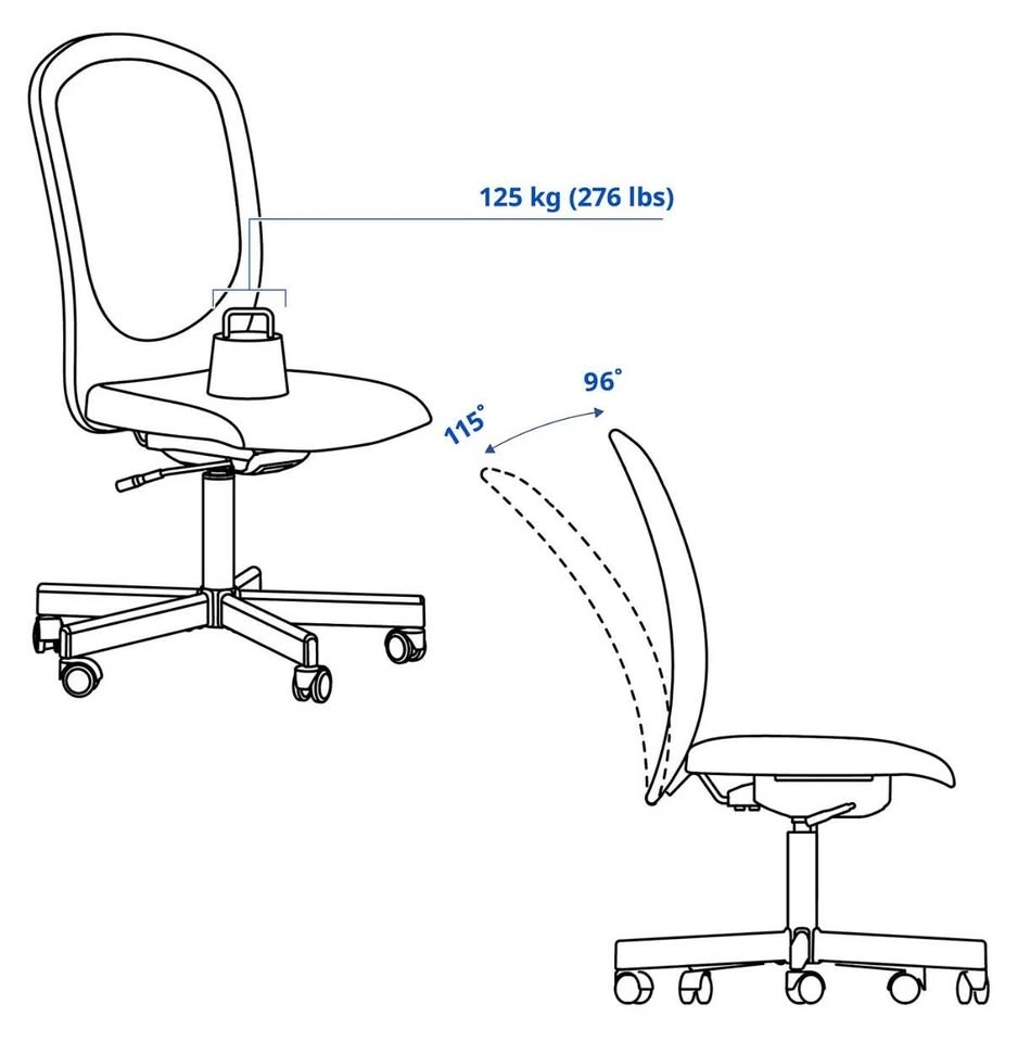 IKEA FLINTAN Office Chair - Black - photo 4