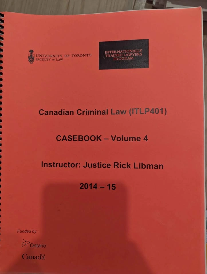 University of Toronto Law Casebooks - ITLP Program - photo 3