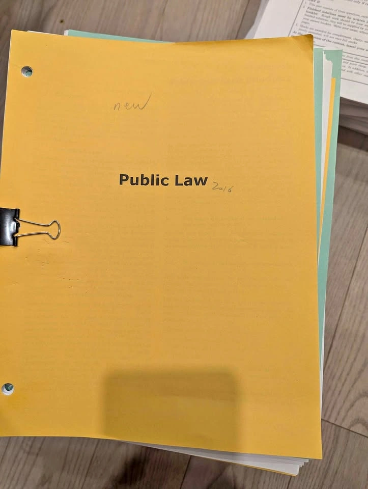 Public Law, Family Law, and Professional Conduct Study Materials