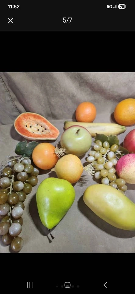 Vintage Elegant Glass Centerpiece – Includes Decorative Fruit - photo 5