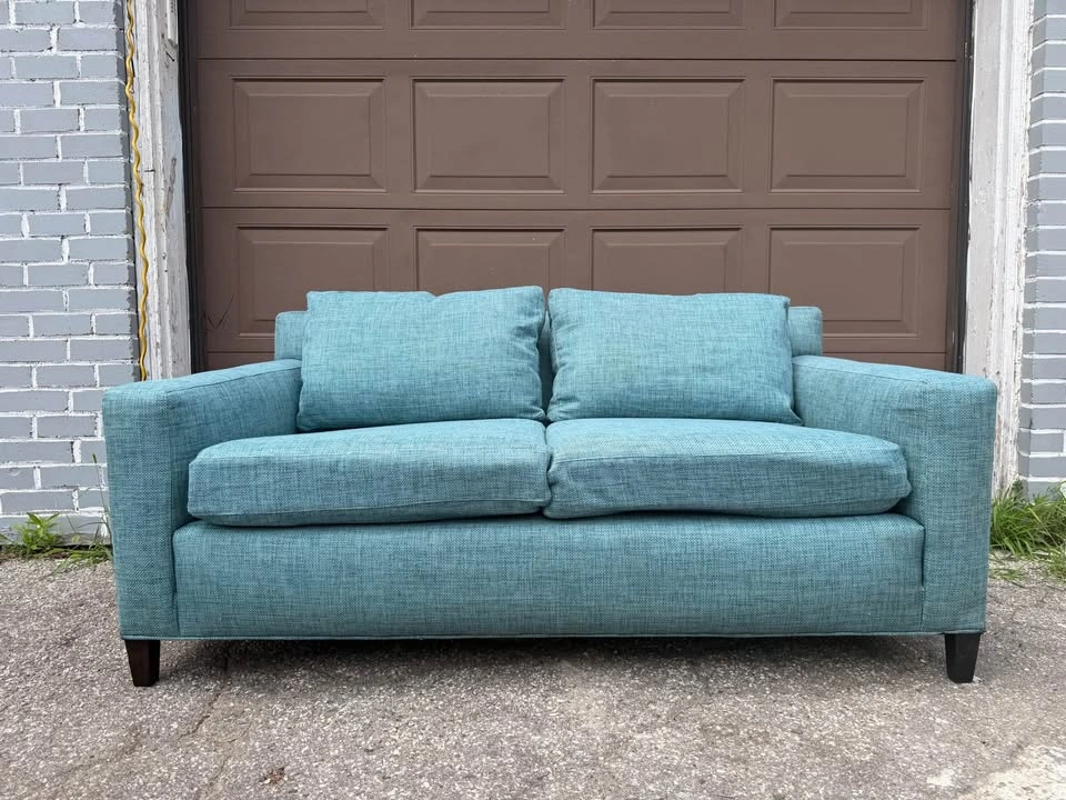 Modern Teal Loveseat – Clean, Comfortable, Great Condition - photo 3