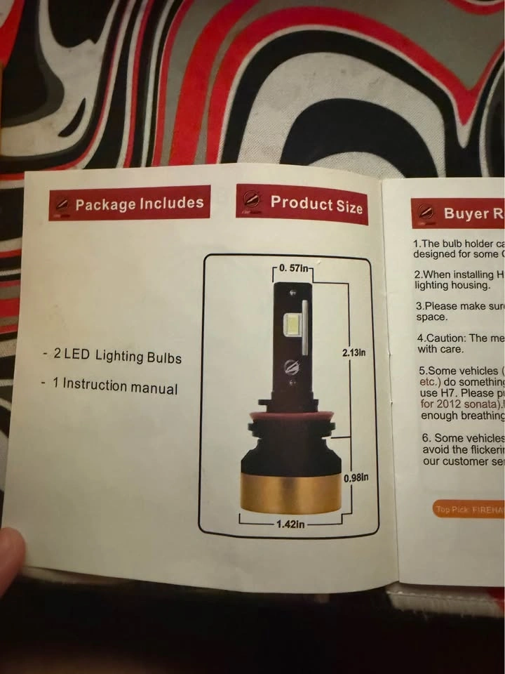 Firehawk LED Headlight Bulbs Kit – New in Box - photo 4
