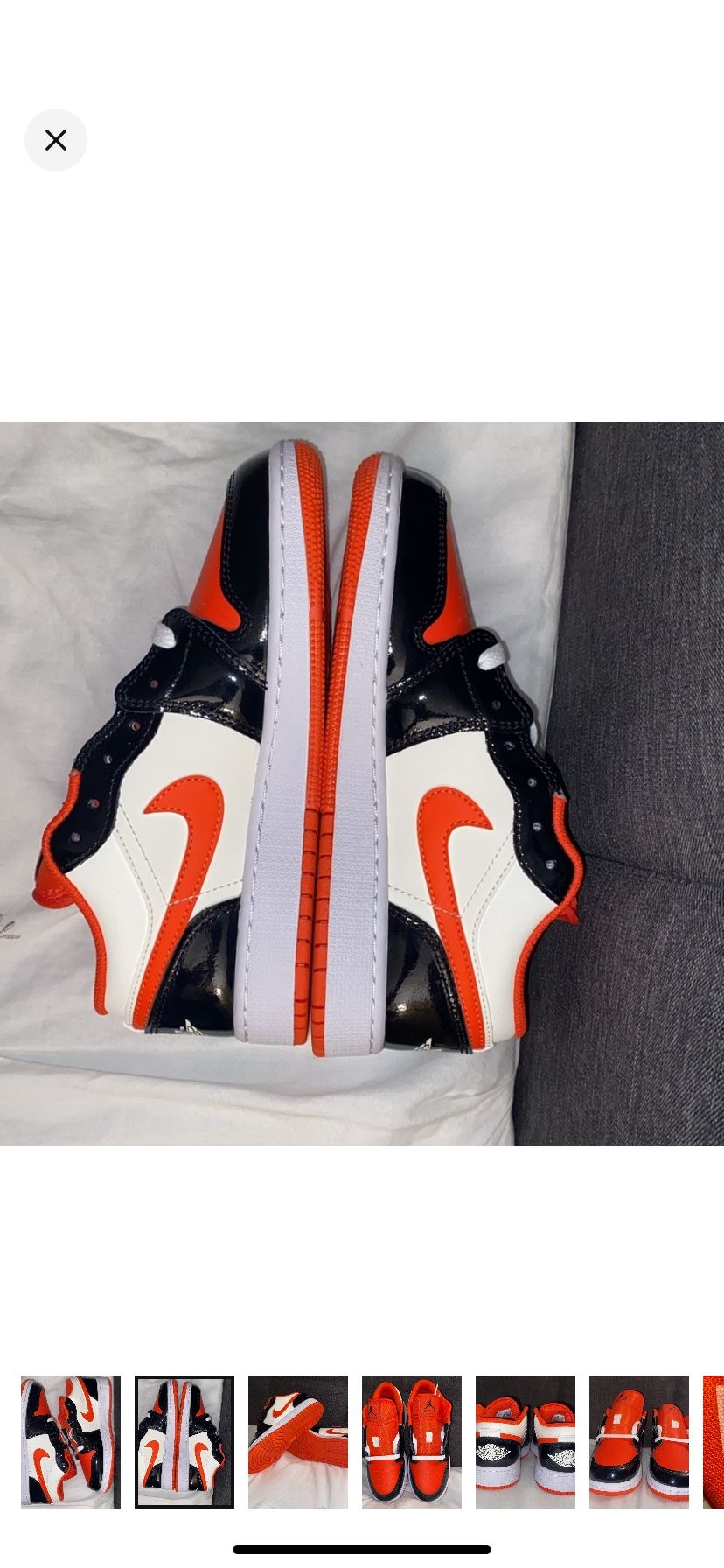 Air Jordan 1 Low “Halloween” Size 3.5Y - photo 2