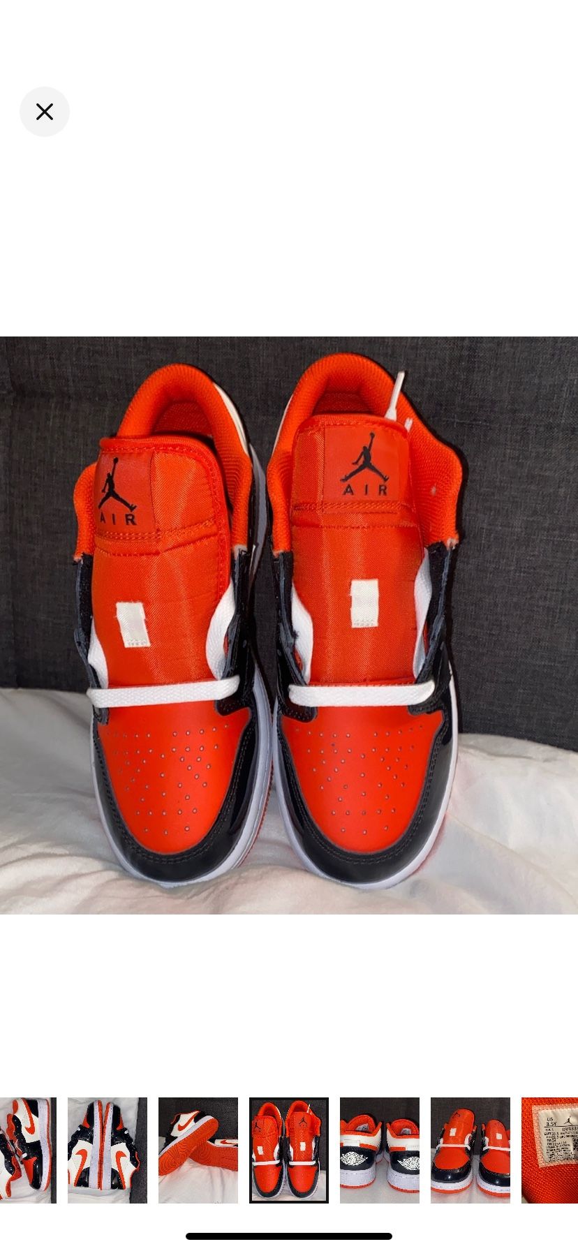 Air Jordan 1 Low “Halloween” Size 3.5Y - photo 3