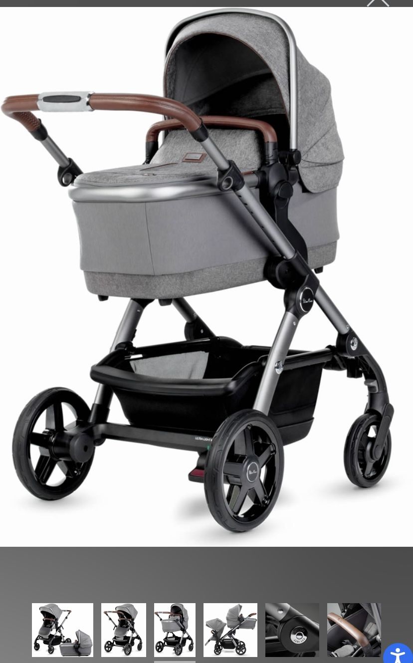 New 2021 Silver Cross Wave Stroller -Zinc (Gray) - photo 4
