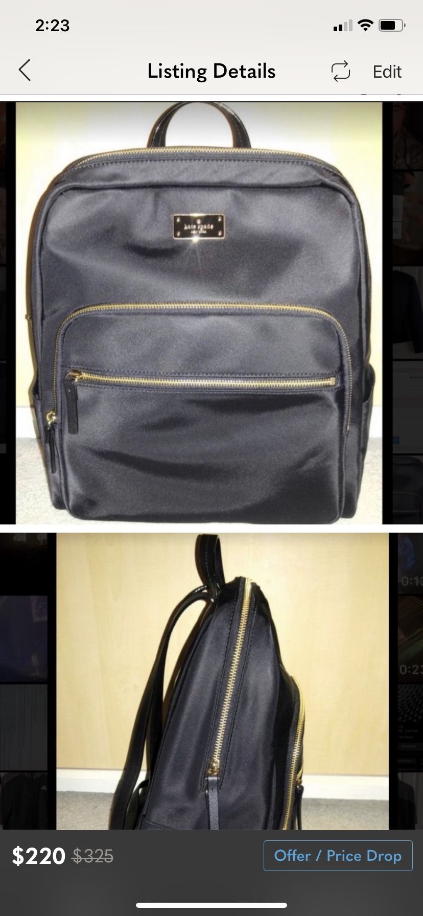 Kate Spade Large Hilo Blake Avenue Laptop Backpack - photo 2