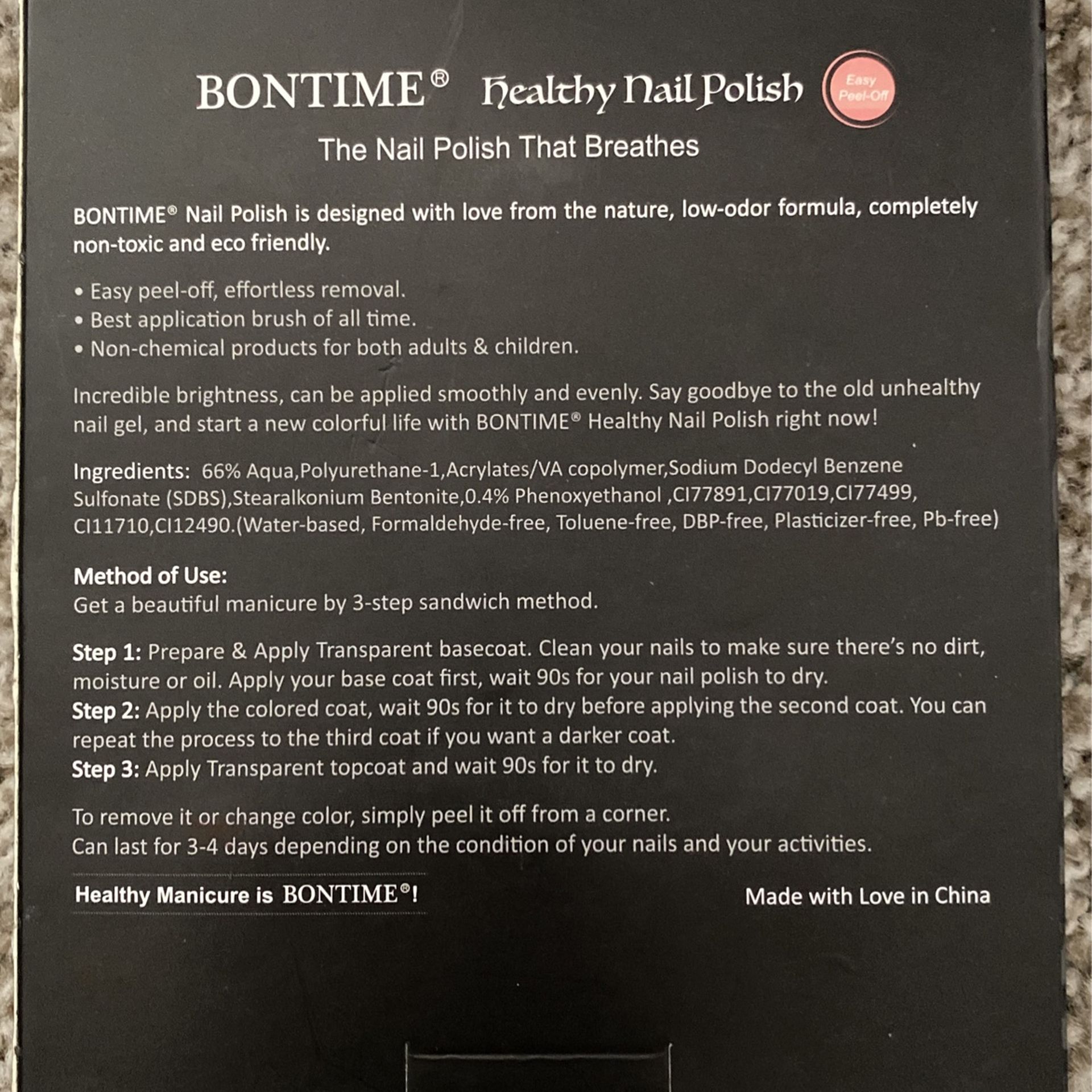Bontime Healthy Nail Polish - photo 2