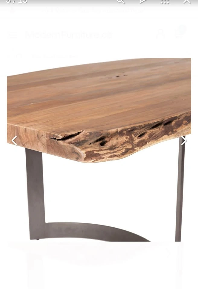 Moe’s Bent Dining Table (Large - Smoked) BNIB - photo 3
