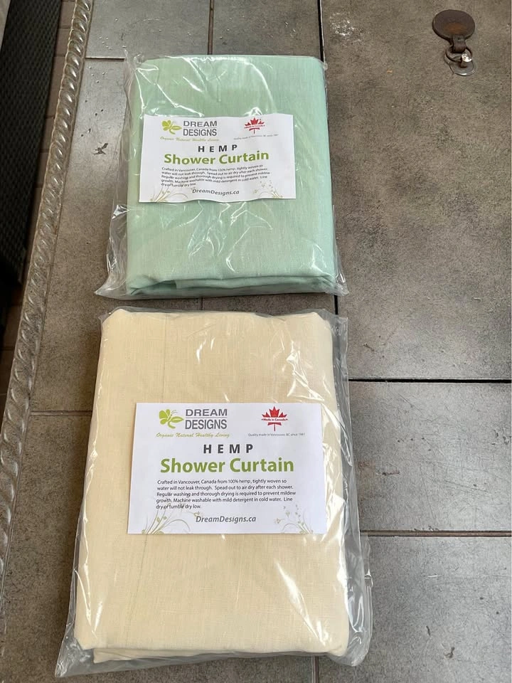 Dream Designs Hemp Shower Curtains