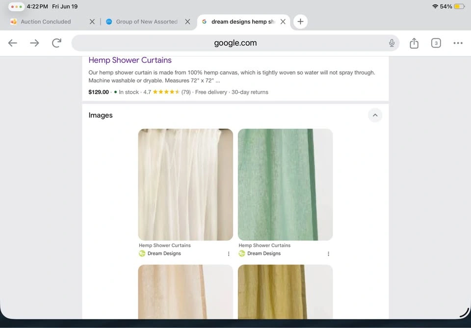 Dream Designs Hemp Shower Curtains - photo 4