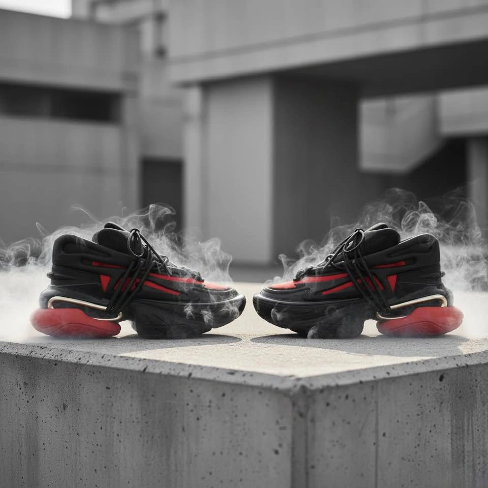 Balmain inspired Unicorn Black & Red - photo 2