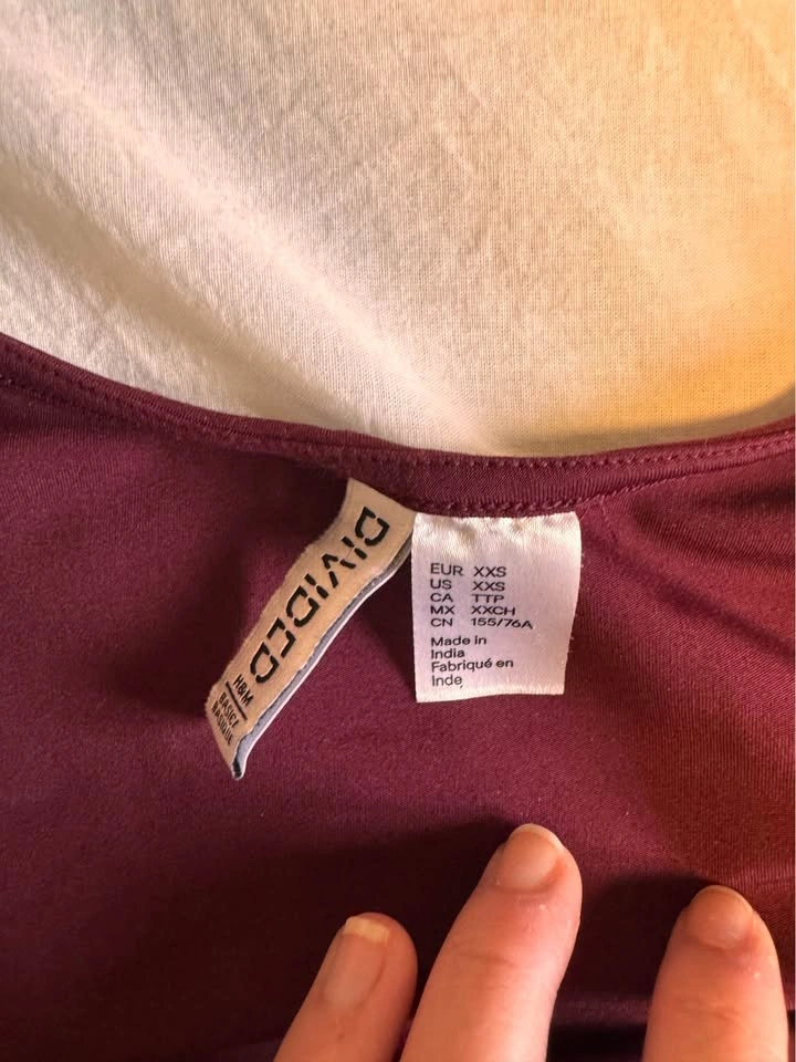 Burgundy/maroon long sleeve - photo 3