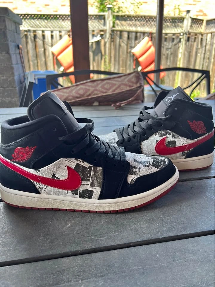 Air Jordan 1 Mid Newspaper Air Times